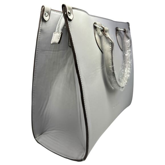 Christian Lacroix Janette Nylon Gray Satchel Purse Bag NWT $108 - Picture 4 of 8